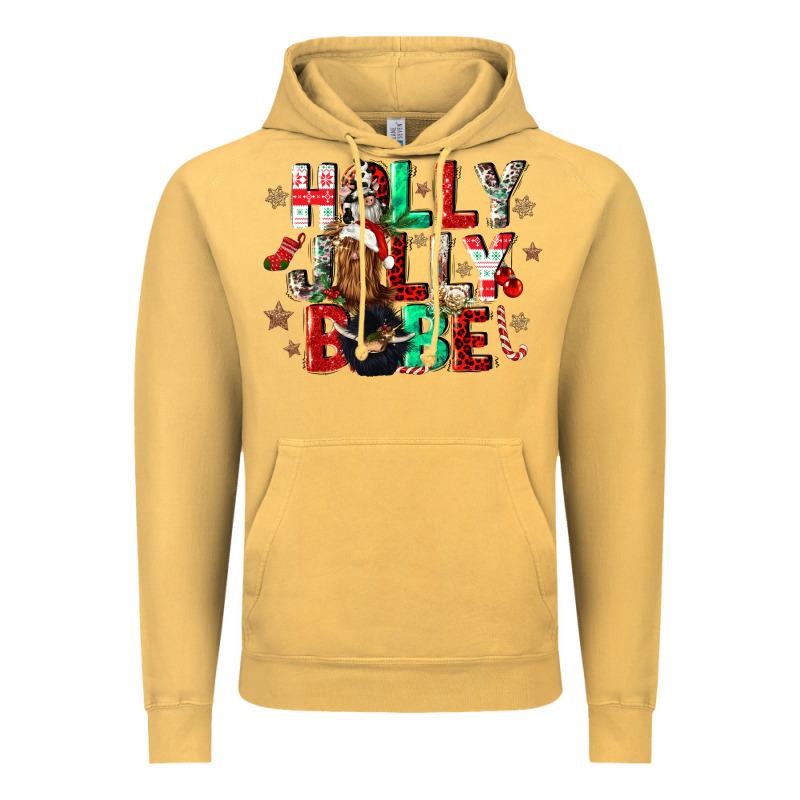 Holly Jolly Babe Vintage Hoodie by CowGirlArtShop | Teevron