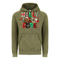Vintage Olive holly jolly babe Vintage Hoodie - CowGirlArtShop