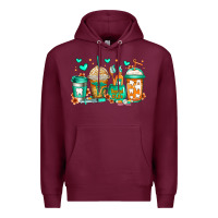 Burgundy dental life coffee cups Premium Hoodie - Jasminsmagicworld