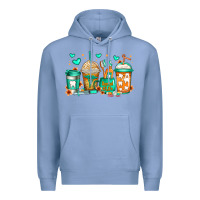 Colony Blue dental life coffee cups Premium Hoodie - Jasminsmagicworld