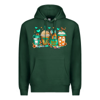 Sports Green dental life coffee cups Premium Hoodie - Jasminsmagicworld
