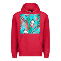 Cardinal Nurse Gloves Seamless Pattern Premium Hoodie - BundleAndBundleShop