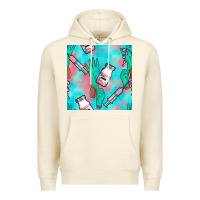 Sandshell Nurse Gloves Seamless Pattern Premium Hoodie - BundleAndBundleShop