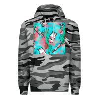 Slate Camo Nurse Gloves Seamless Pattern Premium Hoodie - BundleAndBundleShop