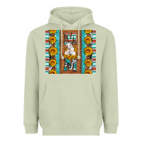 Matcha goat family mom sunflowers serape leopard cowhide tumbler Heavyweight Hoodie - Artiststas