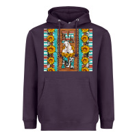 Plum goat family mom sunflowers serape leopard cowhide tumbler Heavyweight Hoodie - Artiststas