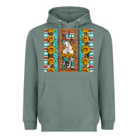 Sage goat family mom sunflowers serape leopard cowhide tumbler Heavyweight Hoodie - Artiststas