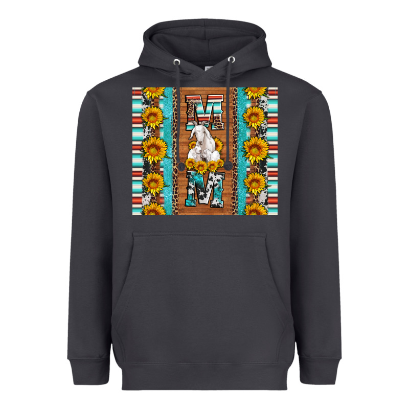 Goat Family Mom Sunflowers Serape Leopard Cowhide Tumbler Heavyweight Hoodie by Artiststas | Teevron