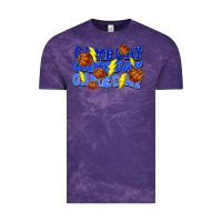 Cloud Purple Game day game day game day lightning bolt Vintage Tee - HowdyJamesFarm