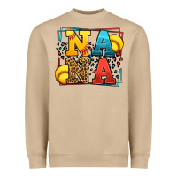 Mushroom Softball nana leopard frame Heavyweight Sweatshirt - LillyAllenDesigns