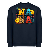 Navy Softball nana leopard frame Heavyweight Sweatshirt - LillyAllenDesigns