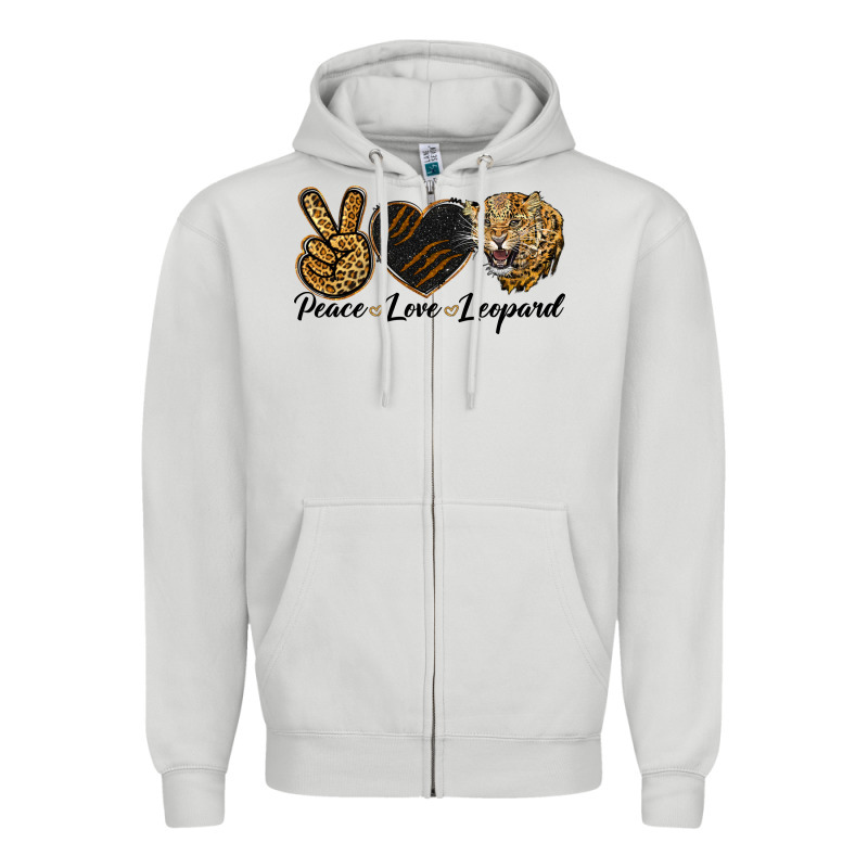 Peace Love Lion Head Zipper Hoodie by LillyAllenDesigns | Teevron