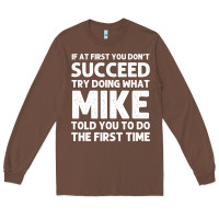 Chestnut mike gift name personalized birthday funny christmas joke Long Sleeve Tee - minhPixels