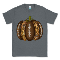 Charcoal Heather American Football Pumpkin Classic Tee - texasbilliewilder