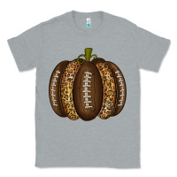 Heather Grey American Football Pumpkin Classic Tee - texasbilliewilder
