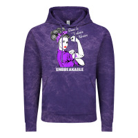 Cloud Purple Domestic Violence Warrior Unbreakable Awareness Gift Vintage Hoodie - minhPixels