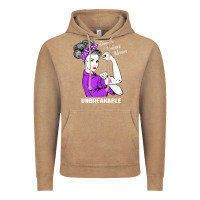 Vintage Coffee Domestic Violence Warrior Unbreakable Awareness Gift Vintage Hoodie - minhPixels