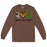 Chestnut Peace Love Luck Long Sleeve Tee - Jasminsmagicworld