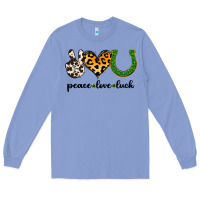 Colony Blue Peace Love Luck Long Sleeve Tee - Jasminsmagicworld