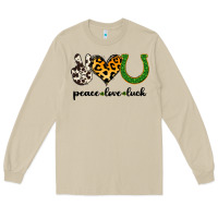 Mushroom Peace Love Luck Long Sleeve Tee - Jasminsmagicworld
