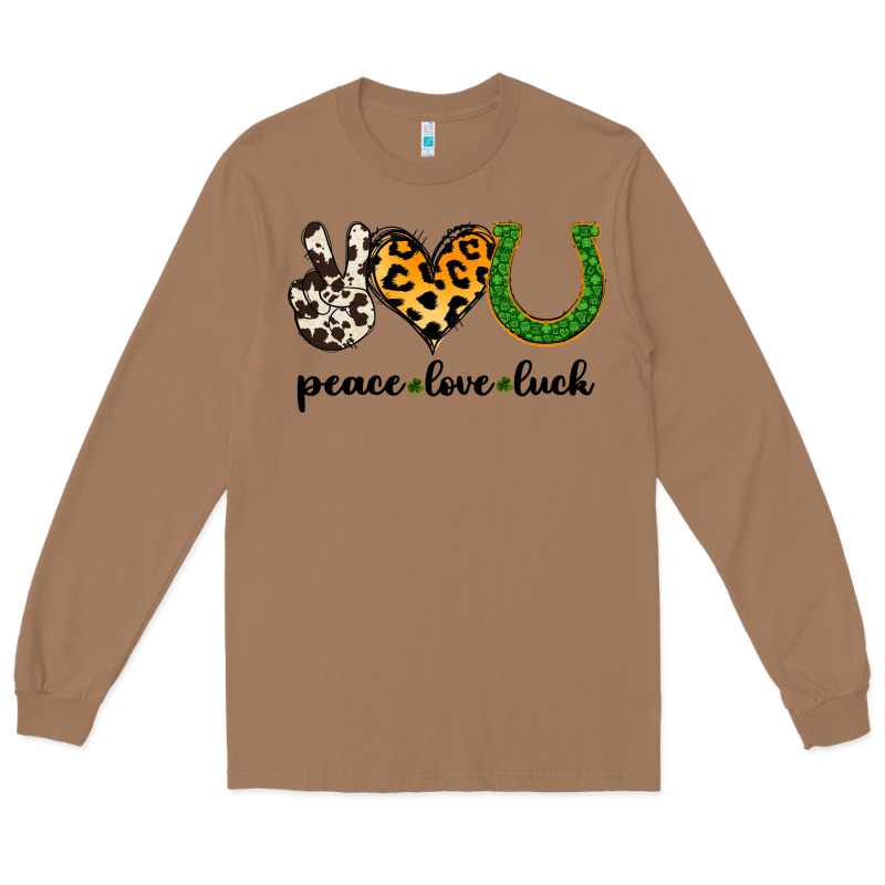 Peace Love Luck Long Sleeve Tee by Jasminsmagicworld | Teevron