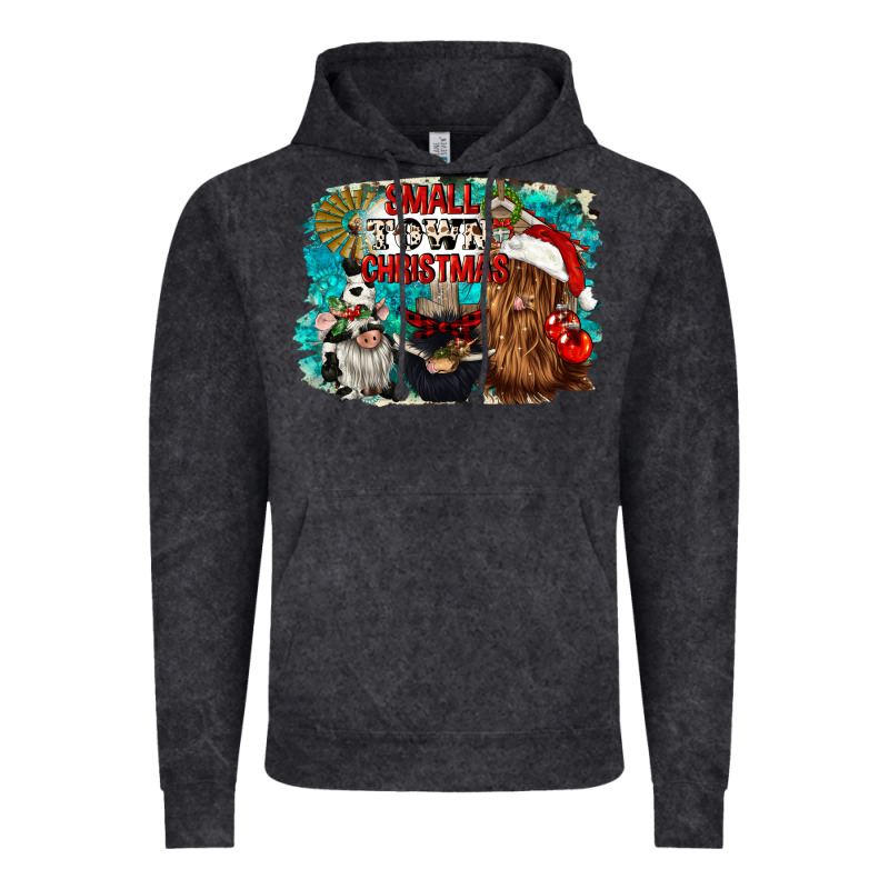Small Town Christmas Vintage Hoodie by CowGirlArtShop | Teevron