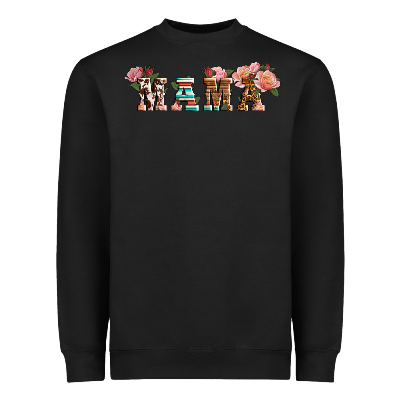 Western Mama Pink Roses Mother's Day Heavyweight Sweatshirt by LillyAllenDesigns | Teevron