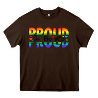 Chocolate Brown proud to be me Heavy Core Tee - Artiststas