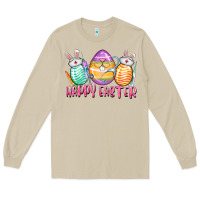 Mushroom Happy Easter Nurse eggs Easter Day Long Sleeve Tee - CowGirlArtShop