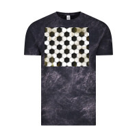 Cloud Black distressed soccer pattern Vintage Tee - TumblerDesignByShophia