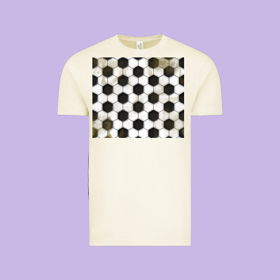 Distressed Soccer Pattern Vintage Tee Designed By Tumblerdesignbyshophia