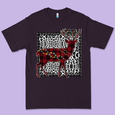 Christmas Deer Premium Tee Designed By Bettercallsaul