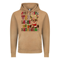 Vintage Camel just a girl who loves reindeers Vintage Hoodie - CowGirlArtShop