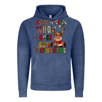 Vintage Denim just a girl who loves reindeers Vintage Hoodie - CowGirlArtShop