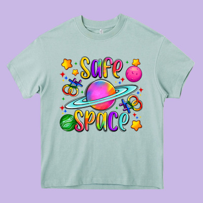 Safe Space Heavy Core Tee Designed By Artiststas