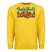 Lemon western leopard camouflage sunflowers glitter mom basketball Premium Sweatshirt - Artiststas