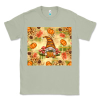 Matcha Fall Pumpkins and Gnome with Leopard Classic Tee - texasbilliewilder
