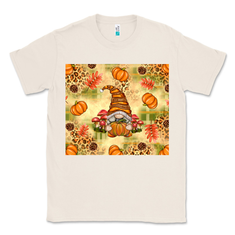 Fall Pumpkins And Gnome With Leopard Classic Tee by texasbilliewilder | Teevron