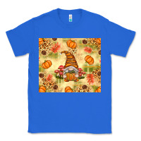 True Royal Fall Pumpkins and Gnome with Leopard Classic Tee - texasbilliewilder