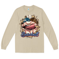 Mushroom Baseball lips Long Sleeve Tee - HowdyJamesFarm