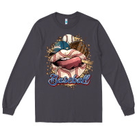 Smoke Baseball lips Long Sleeve Tee - HowdyJamesFarm