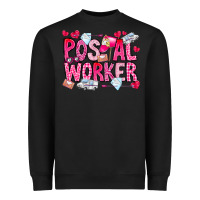 Black Postal Worker Heavyweight Sweatshirt - CowhideDigitalArt