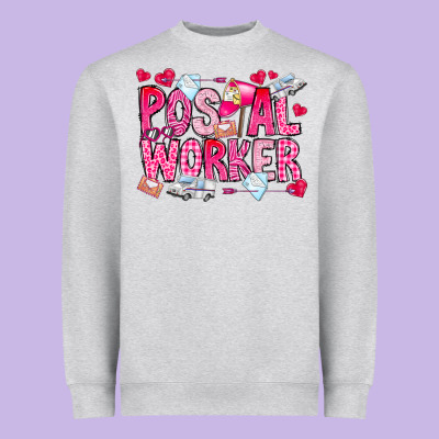 Postal Worker Heavyweight Sweatshirt Designed By Cowhidedigitalart