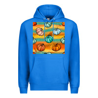 True Royal Pumpkin And Glitter Seamless Pattern Premium Hoodie - BundleAndBundleShop