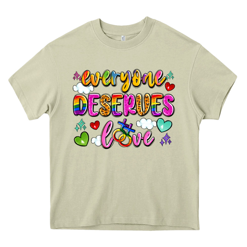 Everyone Deserves Love Heavy Core Tee by Artiststas | Teevron
