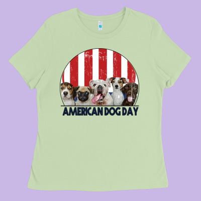 American Dog Day Ladies Tee Designed By Bettercallsaul