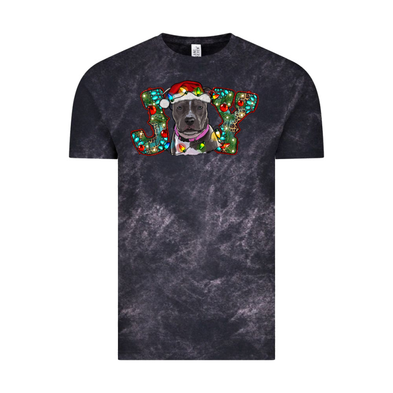 Christmas Pitbull Joy Vintage Tee by RanaPortraitStore | Teevron