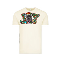 Vintage Arctic Christmas Pitbull Joy Vintage Tee - RanaPortraitStore