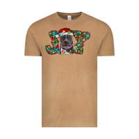 Vintage Camel Christmas Pitbull Joy Vintage Tee - RanaPortraitStore