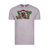 Vintage Zinc Christmas Pitbull Joy Vintage Tee - RanaPortraitStore